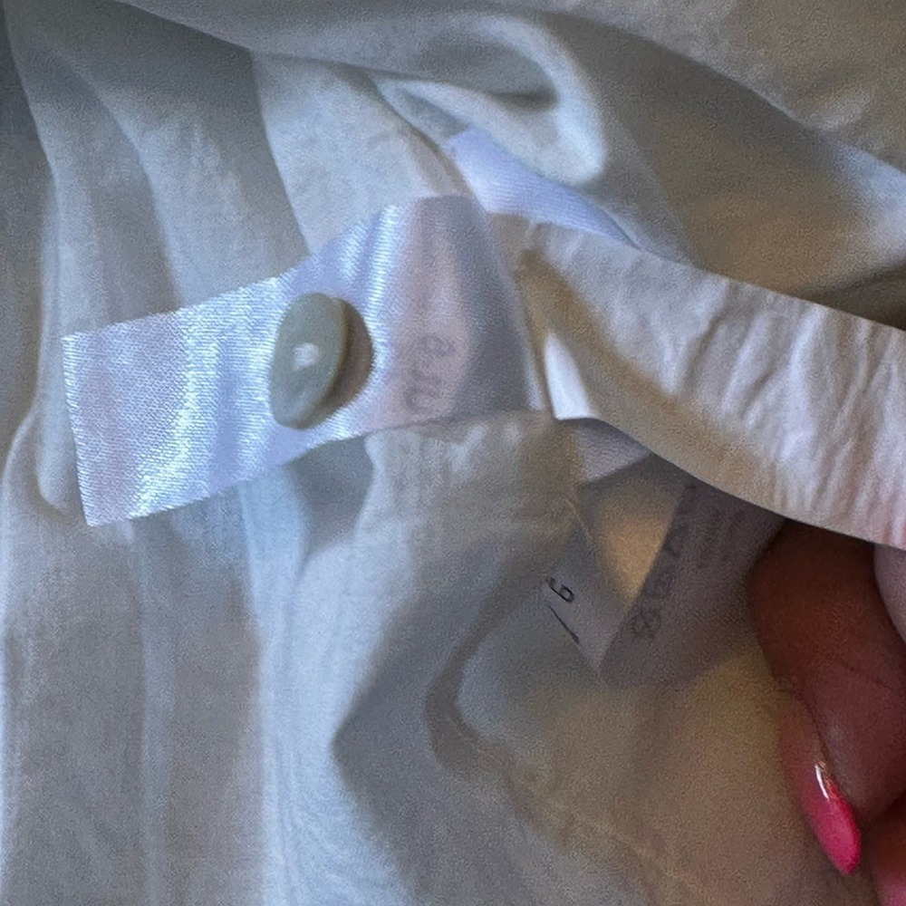 Quince NWOT SZ XSM white flax linen cotton swing dress‎ mini - Picture 15 of 16